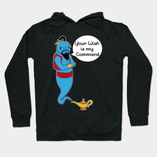 Pug Genie Lamp-Blue Genie Hoodie